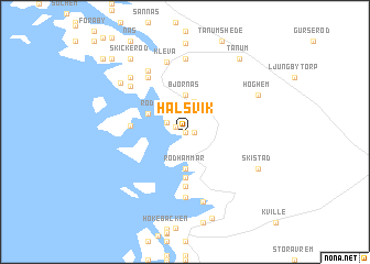 map of Halsvik