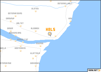 map of Hals