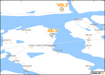 map of Hals