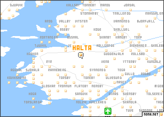 map of Hålta