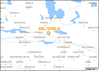 map of Haltemåla