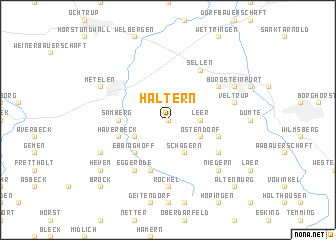 map of Haltern