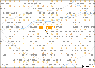 map of Haltinne