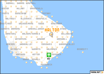 map of Halton