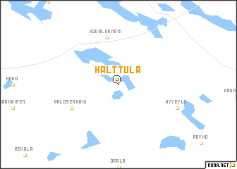 map of Halttula