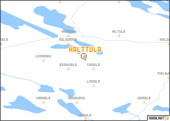map of Halttula