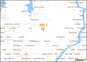 map of Hålt