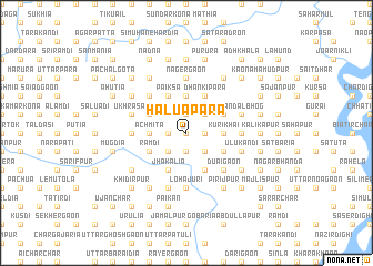 map of Hāluāpāra