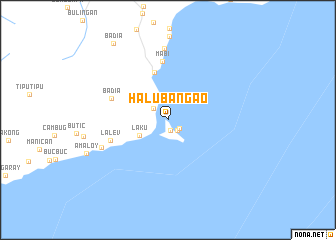 map of Halubangao