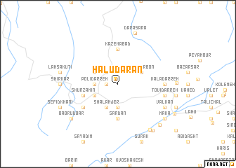 map of Halūdārān