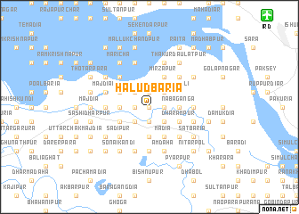 map of Haludbāria