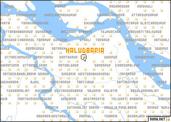 map of Haludbāria
