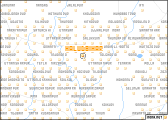 map of Haludbihār