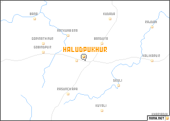 map of Haludpukhur