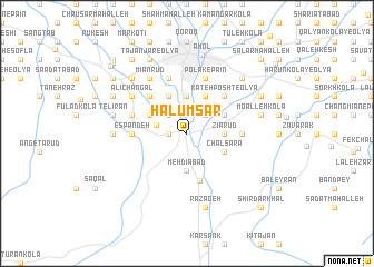 map of Halūm Sar