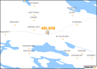 map of Haluna