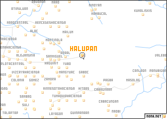 map of Halupan