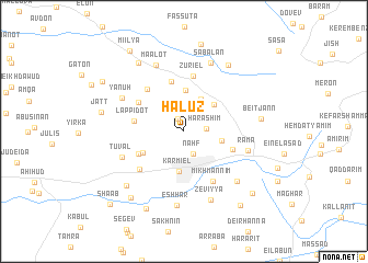 map of H̱aluẕ