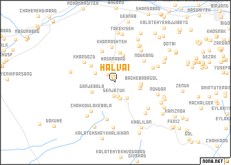 map of Ḩalvā\