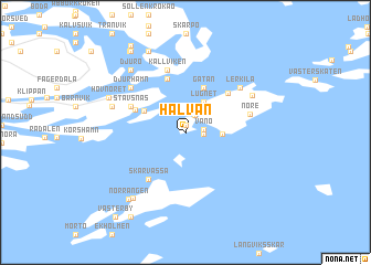 map of Halvan