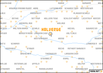 map of Halverde