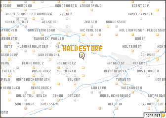 map of Halvestorf