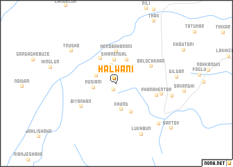 map of Halwāni