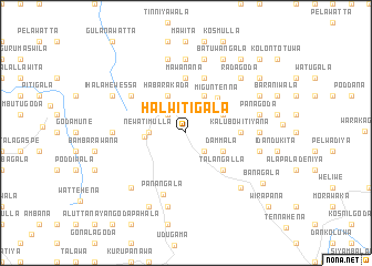 map of Halwitigala