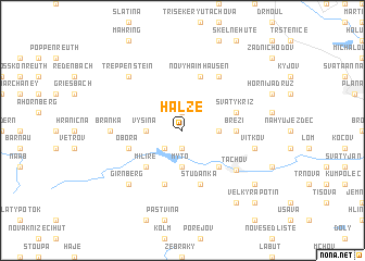 map of Halže