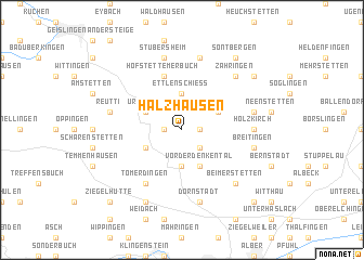 map of Halzhausen