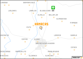 map of Hamacas