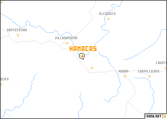 map of Hamacas