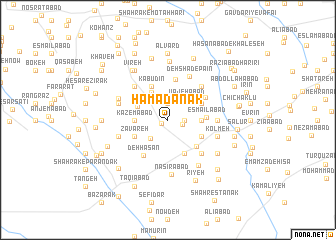 map of Hamadānak