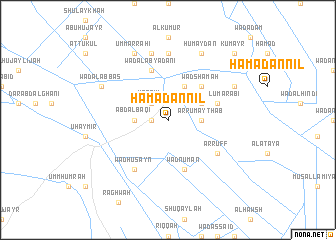 map of Ḩamad an Nīl