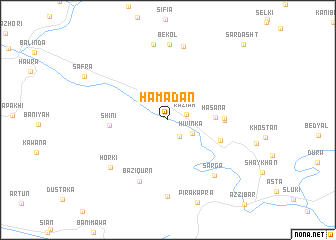 map of Ḩamadān