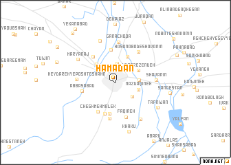 map of Hamadān