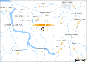 map of Ḩamādī Āl ‘Abbās