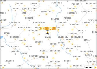 map of Hamagŭn