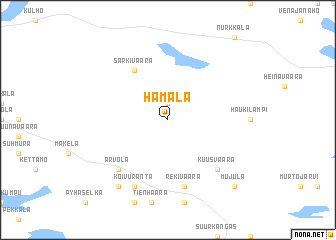 map of Hämälä