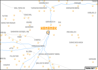 map of Ḩamāmak