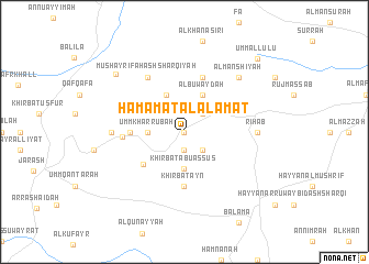 map of Ḩamāmat al ‘Alāmāt