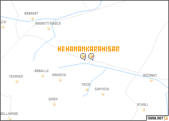 map of Hamamkarahisar