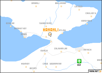 map of Hamamlı