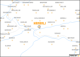 map of Hamamlı