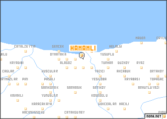 map of Hamamlı