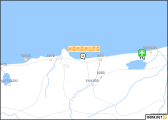 map of Hamamura