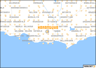map of Hamanduwa