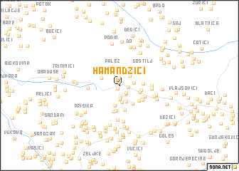 map of Hamandžići