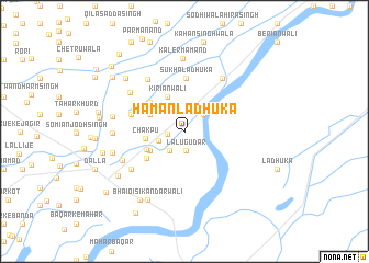 map of Hāmān Lādhuka