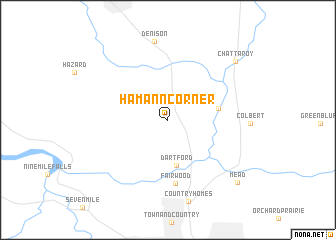 map of Hamann Corner
